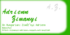 adrienn zimanyi business card